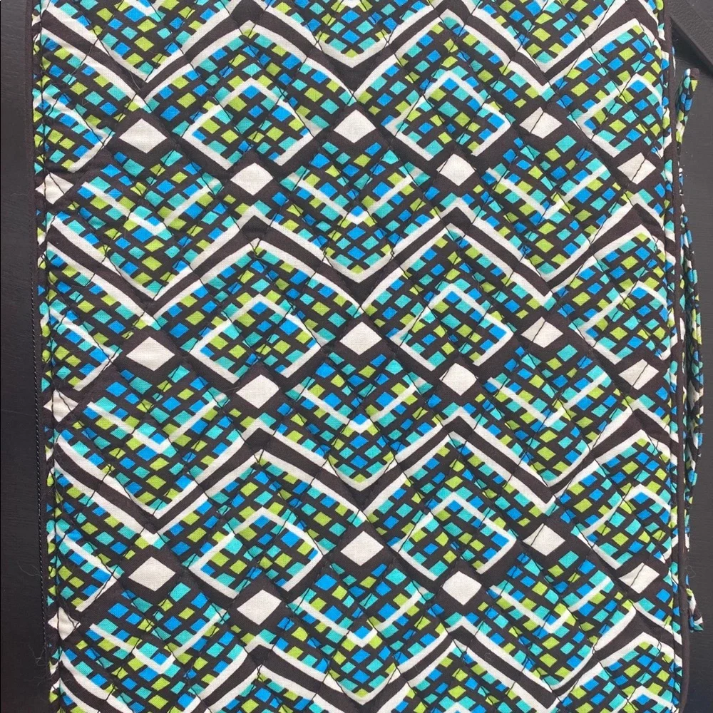 Vera Bradley Blue Green Geometric Laptop Sleeve